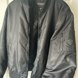 GUESS (unisex) Men's Black Bomber Jacket